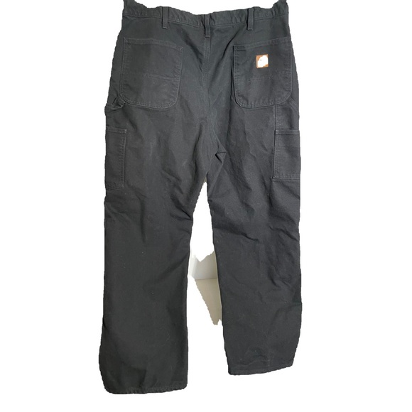 CARHARTT Mens LOOSE FIT WASHED DUCK FLANNEL-LINED UTILITY WORK PANT Size… - Picture 6 of 9